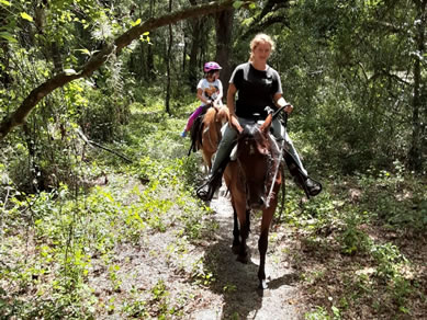 Horseback Riding at Skunkie Acres - Nearby Activities -  Citra Florida Royal Palm RV Park