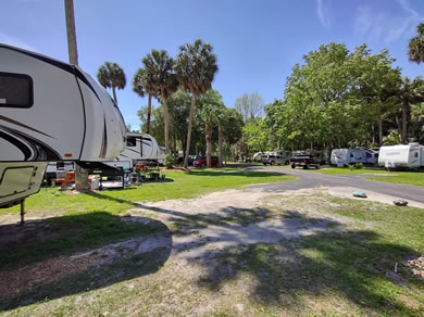 Full Time RV Sites For Rent At Citra Royal Palm RV Park