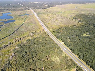 Drone Show of Hwy 301 in Citra, FL