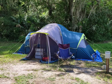 Tent Camping Site At Citra Royal Palm RV Park