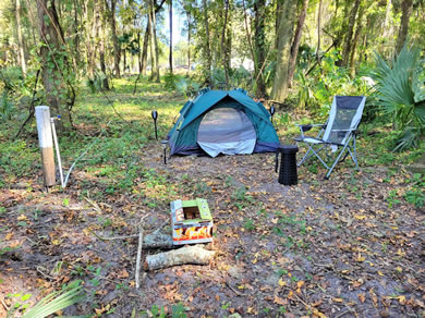 Tent Site at Citra Royal Palm RV Park