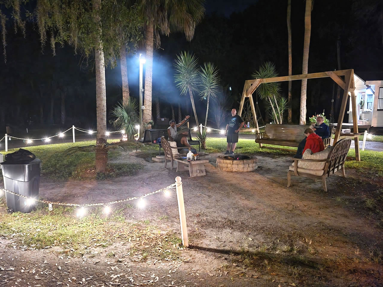 Community Fire Circle at Citra Royal Palm RV Park