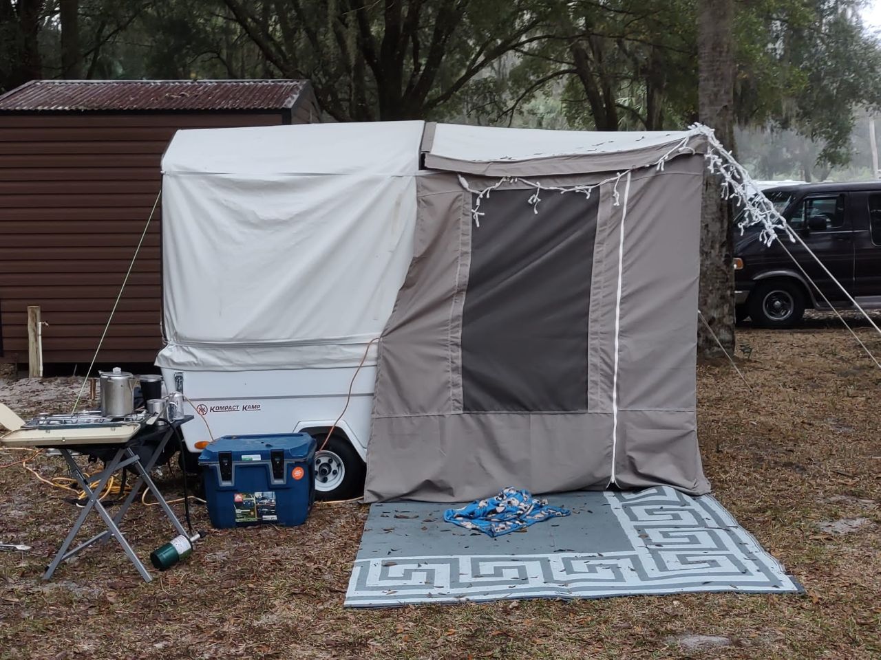 Motorcycle Pop-Up Camper At Citra Royal Palm RV Park